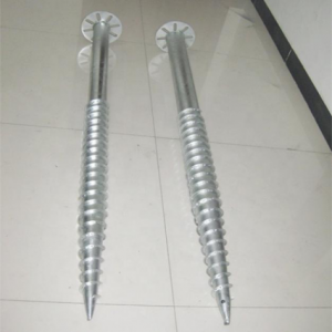 HDG Ground screw anchor/ screw piles /helical pile for ground mounting system